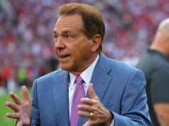 Nick Saban e Mario Cristobal de Miami se tornam virais com CFP Exchange Nick Saban, former Alabama Crimson Tide coach