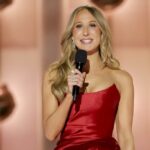 Nikki Glaser zomba dos arquivos da CBS News, Warner Bros. e Epstein no monólogo do Globo de Ouro