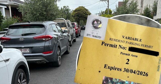 A autorização em papel de Olivia Stiles costumava permitir que ela estacionasse fora de sua casa gratuitamente.