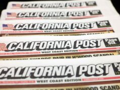 O California Post preenche uma lacuna na revelação da verdade que se torna mais perigosa a cada ano que passa Ilustração de várias cópias do