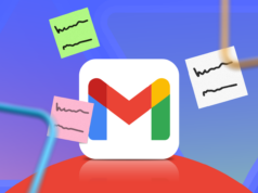 O Gmail tem um aplicativo de anotações escondido à vista de todos – e agora eu o uso diariamente Homem trabalhando em um laptop ao lado de um grande logotipo 3D do Google Keep e de uma lista de verificação flutuante.