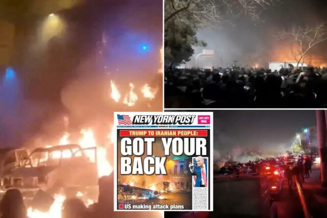 O Irã alerta que as tropas dos EUA e Israel serão alvos se os EUA atacarem durante os protestos, enquanto o número de mortos sobe para 116
