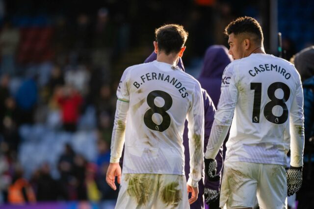 Bruno Fernandes and Casemiro in tunnel
