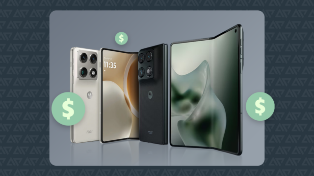 Motorola Razr 2025 cercado por contas verdes