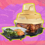 Ninja | Fritadeira de Ar | Sistema de cozinha portátil Crispi 4 em 1 | Recipientes de vidro 4QT e 6 xícaras, pratos para batatas fritas e tampas de armazenamento incluídas | Seguro para micro-ondas, freezer e máquina de lavar louça | Gengibre Snap | FN101GD