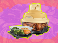 O Ninja Crispi está de volta ao seu preço recorde de US$ 139,98 Ninja | Fritadeira de Ar | Sistema de cozinha portátil Crispi 4 em 1 | Recipientes de vidro 4QT e 6 xícaras, pratos para batatas fritas e tampas de armazenamento incluídas | Seguro para micro-ondas, freezer e máquina de lavar louça | Gengibre Snap | FN101GD