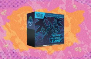 O Pokémon TCG: Mega Evolution Phantasmal Flames Elite Trainer Box está próximo do valor de mercado na Amazon O Pokémon TCG: Mega Evolution Phantasmal Flames Elite Trainer Box está próximo do valor de mercado na Amazon