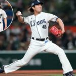Tatsuya Imai lançando para os Leões Saitama Seibu.