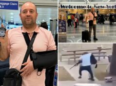 O ato comovente do herói de Bondi Beach, Ahmed Al-Ahmed, após chegar a Nova York para a gala O ato comovente do herói de Bondi Beach, Ahmed Al-Ahmed, após chegar a Nova York para a gala