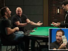 O chefe do UFC, Dana White, perde US$ 10 mil em uma batalha de blackjack com o chefe do TMZ, Harvey Levin O chefe do UFC, Dana White, perde US$ 10 mil em uma batalha de blackjack com o chefe do TMZ, Harvey Levin