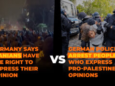 O duplo padrão da Alemanha em protestos pacíficos O duplo padrão da Alemanha em protestos pacíficos