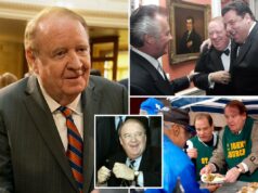 O ex-governador de Nova Jersey Richard Codey, que substituiu o desgraçado James McGreevey, morreu aos 79 anos O ex-governador de Nova Jersey Richard Codey, que substituiu o desgraçado James McGreevey, morreu aos 79 anos