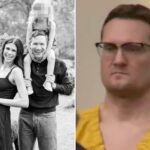 Mugshot de Michael McKee, um homem com cabelo castanho curto, barba e óculos, vestindo uma camiseta preta.