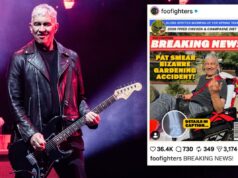 O guitarrista do Foo Fighters, Pat Smear, sofre um ‘bizarro acidente de jardinagem’ quando a substituição da turnê é anunciada O guitarrista do Foo Fighters, Pat Smear, sofre um 'bizarro acidente de jardinagem' quando a substituição da turnê é anunciada