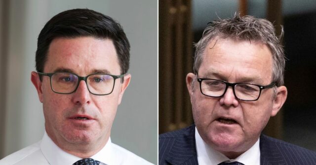 CANBERRA, AUSTRÁLIA - 19 DE JANEIRO: O líder do Partido Nacional David Littleproud fala à mídia no Parlamento em 19 de janeiro de 2026 em Canberra, Austrália. O primeiro-ministro Anthony Albanese chamou de volta o parlamento mais cedo, com uma série de peças legislativas importantes na agenda, incluindo o endurecimento das leis de controle de armas. (Foto de Hilary Wardhaugh/Getty Images)