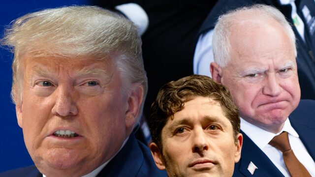 O presidente Trump culpa o governador Walz e o prefeito donald trump jacob frey tim walz principal getty