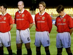 O primeiro XI com o qual o Man Utd se alinhou em 2000, um XI quase perfeito com duas falhas e um resultado decepcionante Gráfico United x Necaxa