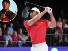 O que esperar do luxuoso aniversário de 50 anos de Tiger Woods Tiger Woods, dos Estados Unidos, fala durante a entrega do troféu no 18º green após a rodada final do Hero World Challenge 2025 no Albany Golf Course em 7 de dezembro de 2025 em Nassau, Bahamas.