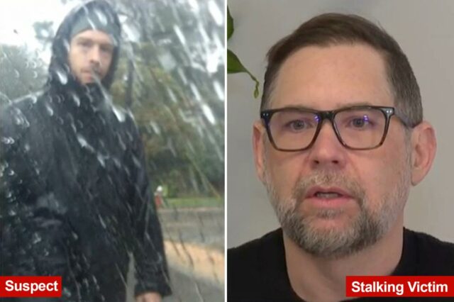 O suposto assassino do professor perseguiu uma família separada por mais de um ano - 'Como um filme de terror'
