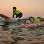 Um mapa da costa oeste de Santa Cruz, com previsões de como uma mudança no nível do mar de 1 a 3 pés reduziria ou eliminaria a surfabilidade de alguns locais populares de surf.