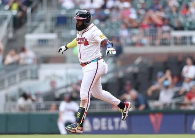 Atlanta Braves designated hitter Marcell Ozuna