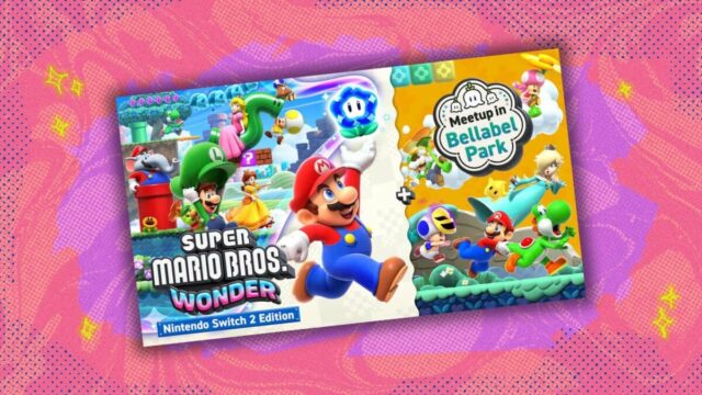 super mario bros. maravilha nintendo switch 2 edição + encontro na capa do parque bellabel
