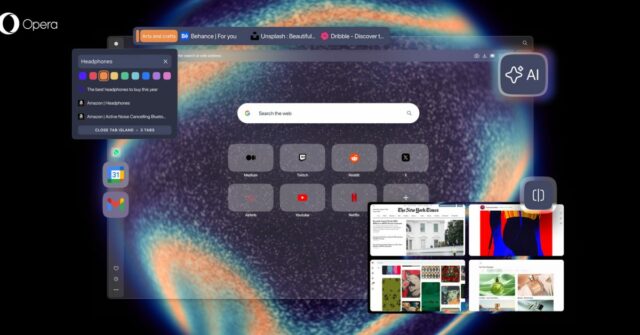 Opera One R3 é lançado com Tab Islands codificados por Opera One R3 é lançado com Tab Islands codificados por cores, paisagens sonoras dedicadas e muito mais
