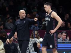 Os Nets estão perdendo o rumo em uma viagem que pode ajudar na causa do tanque Michael Porter Jr. # 17 do Brooklyn Nets dá um chute enquanto Sam Hauser # 30 do Boston Celtics salta para defender durante o quarto período.