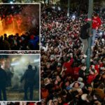 Os fãs dos Hoosiers aglomeram-se em Bloomington em um cenário selvagem enquanto Indiana encerra a temporada perfeita com o primeiro título nacional