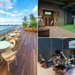 Os melhores novos escritórios de Nova York são playgrounds para adultos, com simuladores de corrida, bares clandestinos e terraços