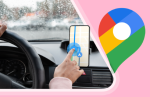 Os toques secretos que tornam o Google Maps mais utilizável durante a condução Google Maps na tela do telefone mostrando o recurso de navegação