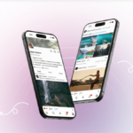 Uma captura de tela dos gráficos da App Store mostrando UpScrolled no número dois.