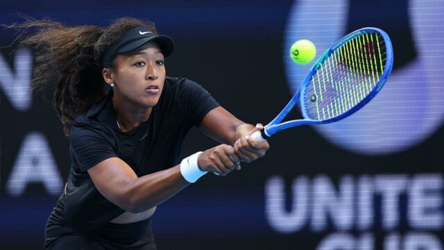 Osaka inspirando-se na família na United Cup Osaka inspirando-se na família na United Cup