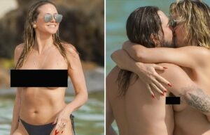 Pacotes de Heidi Klum em topless no PDA com Tom Kaulitz na praia de St. 0106-Heidi-Klum-e-Tom-Kaulitz-Saline-Beach-SUB-1