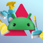 Imagem mostrando as configurações de informações do app no ​​Android com armazenamento e cache selecionados