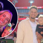 Patrick Mahomes, brincando, espera que ele e sua esposa Brittany tenham crescido um pouco, 1 semana após receberem o terceiro bebê