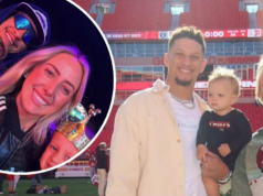 Patrick e Brittany Mahomes têm um dia mágico no ‘Disney on Ice’ com 3 filhos Patrick Mahomes, brincando, espera que ele e sua esposa Brittany tenham crescido um pouco, 1 semana após receberem o terceiro bebê