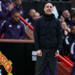 Pep Guardiola em Old Trafford