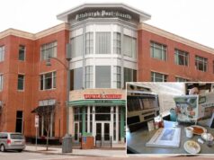 Pittsburgh Post-Gazette fecha após 240 anos, anunciam proprietários O prédio de escritórios do Pittsburgh Post-Gazette.