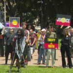 Hyde Park é o tradicional ponto de partida para o comício do Dia da Invasão.