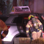 O carro de um rabino exibindo decorações de Hanukkah foi bombardeado em um ataque na manhã de Natal em Melbourne.