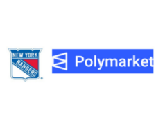 Polymarket torna-se parceira oficial do New York Rangers Fundo branco com logotipo do New York Rangers à esquerda e logotipo da Polymarket à direita. Polymarket torna-se parceira oficial do New York Rangers