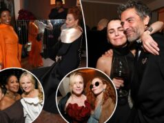 Por dentro das afterparty do Globo de Ouro 2026 Keri Russell e Oscar Isaac participam da festa pós-Globo de Ouro 2026 da Netflix no Spago.