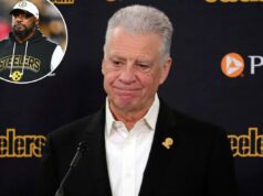 Por que Mike Tomlin deixou o Steelers – e se eles o trocariam O técnico Mike Tomlin, do Pittsburgh Steelers, observa antes do jogo contra o Houston Texans no Acrisure Stadium em 12 de janeiro de 2026 em Pittsburgh, Pensilvânia.