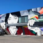 A obra de arte anamórfica criada por Leon Keer + Massina (Marije Spelbos) como parte do festival we.Mural de Sand City na Redwood Avenue em Sand City. (Arquivo do Arauto)