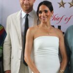 O príncipe Harry e sua esposa Meghan (foto em maio de 2024) fizeram uma aparição surpresa em um evento de lançamento de livro do Oprah Daily, onde falaram sobre os perigos dos smartphones e das mídias sociais para as crianças pequenas.