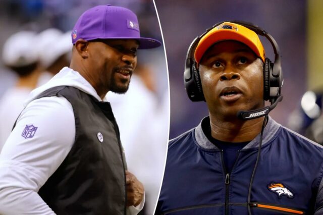 Probabilidades do próximo técnico do Cardinals: Vance Joseph e Brian O coordenador defensivo do Minnesota Vikings, Brian Flores, está na linha lateral.