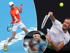 Probabilidades, previsão e previsão do Aberto da Austrália para 2026: Alguém pode perturbar Jannik Sinner e Carlos Alcaraz? Jannik Sinner, da Itália, jogando um forehand durante uma sessão de treinos no Aberto da Austrália de 2026.