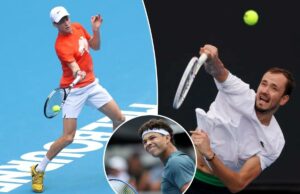 Probabilidades, previsão e previsão do Aberto da Austrália para 2026: Alguém pode perturbar Jannik Sinner e Carlos Alcaraz? Jannik Sinner, da Itália, jogando um forehand durante uma sessão de treinos no Aberto da Austrália de 2026.