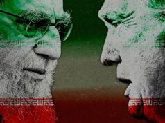 Quatro opções abertas a Trump enquanto ele tenta punir o Irã Manifestantes antigovernamentais cantam em torno de um incêndio nas ruas de Teerã.